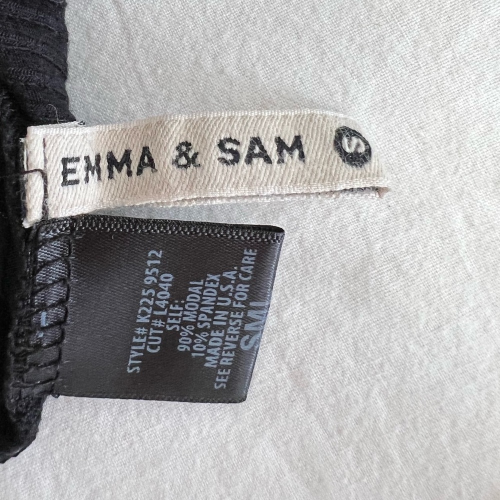 Emma & Sam Black Ribbed Bodysuit - Picture 7 of 7